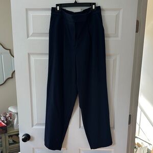 Ann Taylor Navy Wide-Leg Trousers
